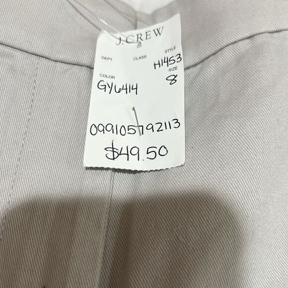 J. Crew Factory H1453 Gray 5" Classic Chino Short For Women NWT size 8 - Picture 6 of 10